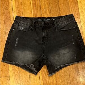 Calvin Klein Women's Dark Gray Jean Shorts